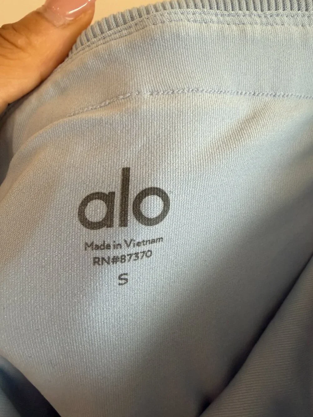Alo Yoga Doubles Only Skort Seashell Blue Size S